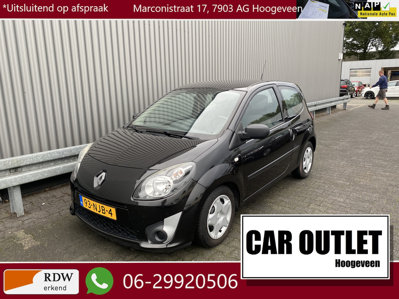 Renault Twingo - 1.2-16V Authentique 157Dkm.NAP, A/C & Nieuwe APK – Inruil Mogelijk – - AutoWereld.nl