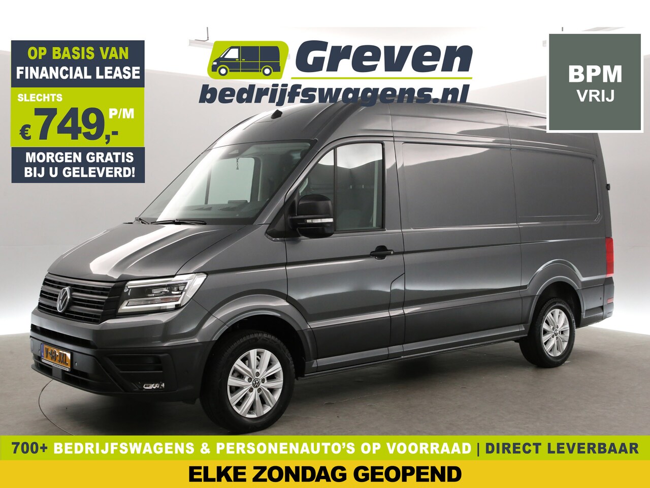 Volkswagen Crafter - 2.0 TDI DSG HIGHLINE EXCLUSIVE L3H3 | FACELIFT MODEL | BPM VRIJ | NIEUW | 3000KG TREKHAAK - AutoWereld.nl