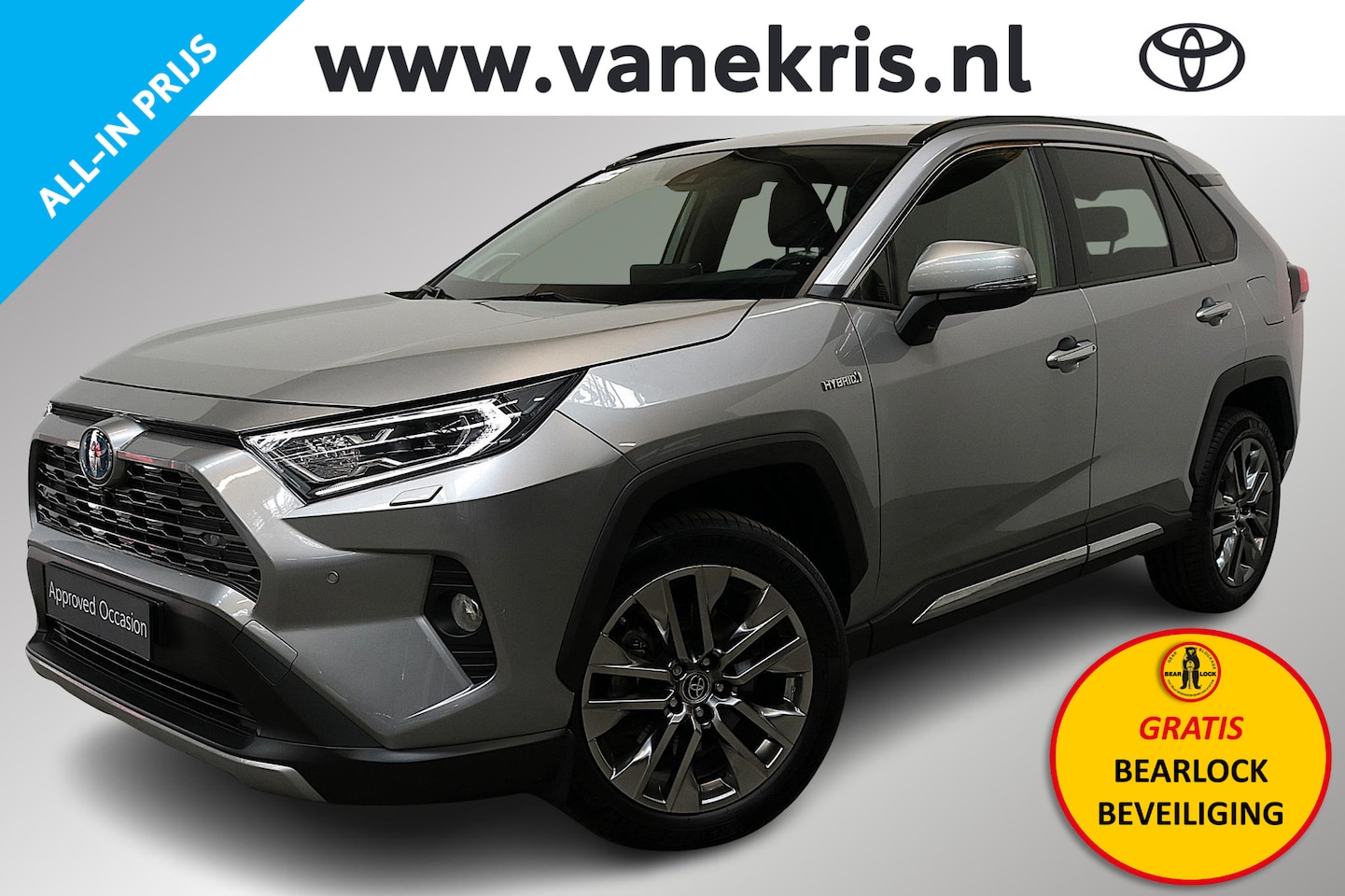Toyota RAV4 - 2.5 Hybrid Executive Limited, Premium Pack, Licht grijs leder - AutoWereld.nl