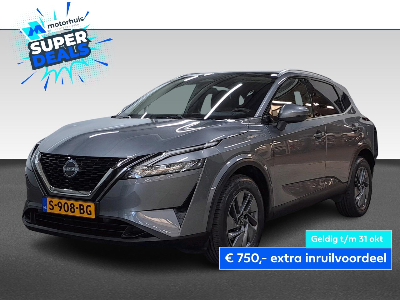 Nissan Qashqai - 1.3 MHEV 160PK AUTOMAAT ACENTA PANODAK CARPLAY TEL LED CRUISE PDC NAP - AutoWereld.nl