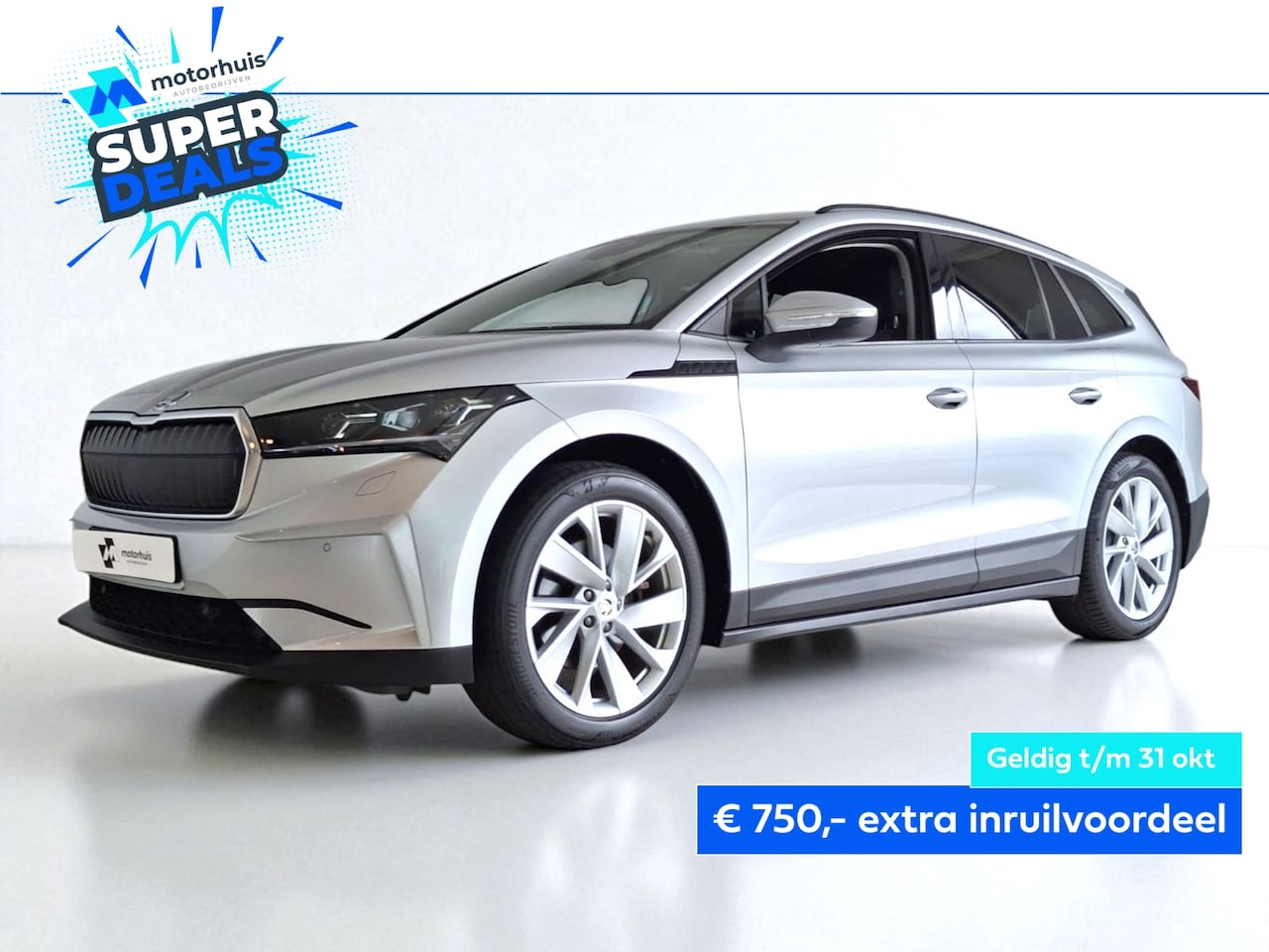 Skoda Enyaq iV - 60 kWh First Edition SOH 94% 180pk NAVI CAMERA WINTERPACK - AutoWereld.nl