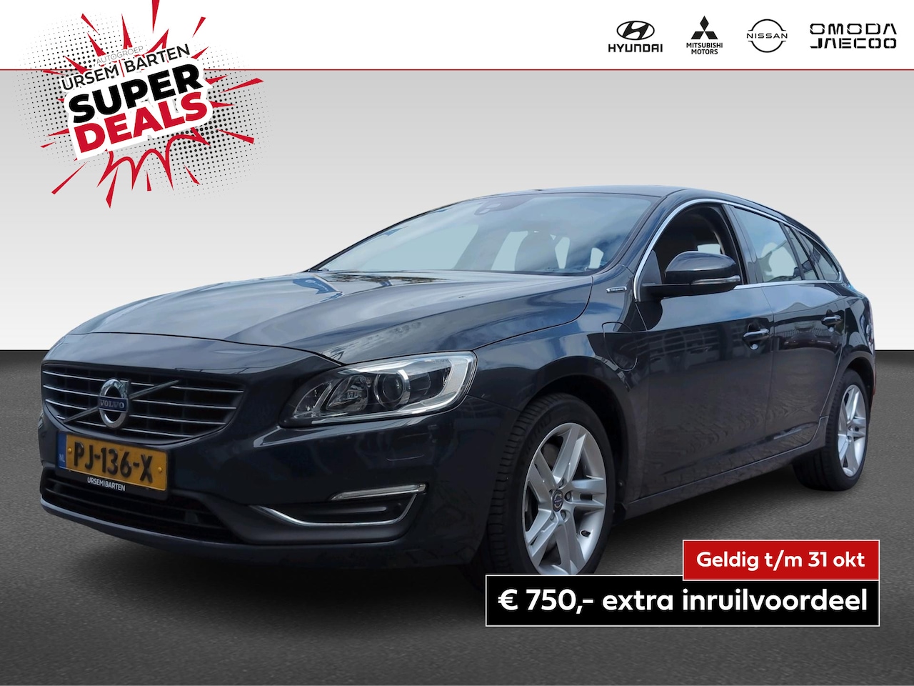 Volvo V60 - 2.4 D6 Twin Engine Summum 2.4 D6 Twin Engine Summum - AutoWereld.nl