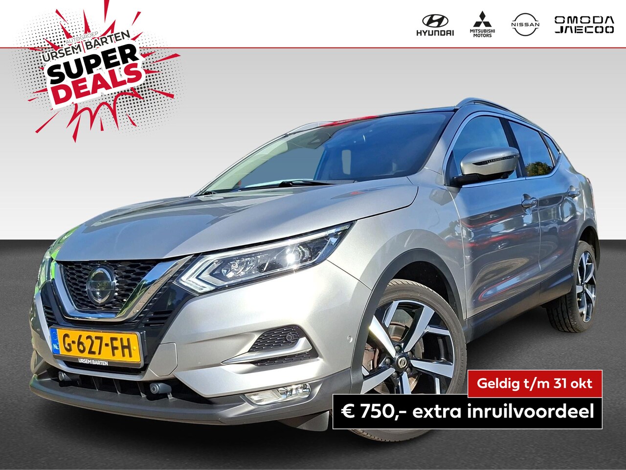 Nissan Qashqai - 1.3 DIG-T Tekna glass - AutoWereld.nl