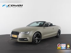 Audi A5 Cabriolet - 1.8 TFSI S line > 177pk/Cabrio/Dark Green&black/Sportstoelen verwarmbaar