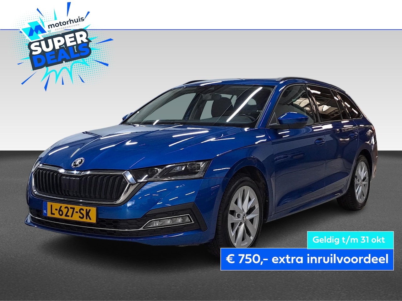 Skoda Octavia Combi - 1.5 TSI 150PK MHEV DSG BUSINESS EDITION NAVI TEL PDC 17INCH TREKHAAK - AutoWereld.nl