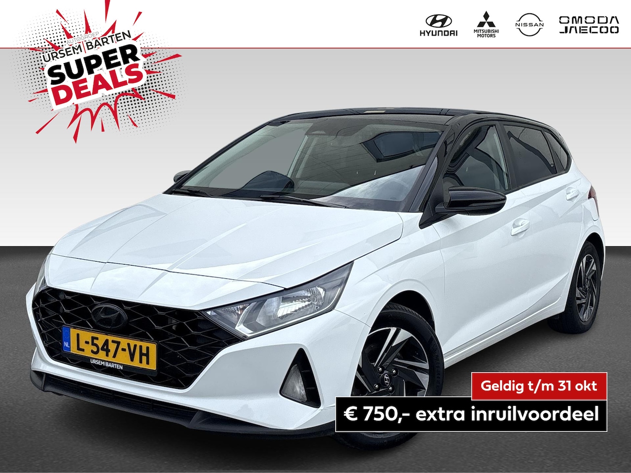 Hyundai i20 - 1.0 T-GDI Comfort | automaat | zwart dak | Apple Carplay/Android Auto | airco | cruise con - AutoWereld.nl