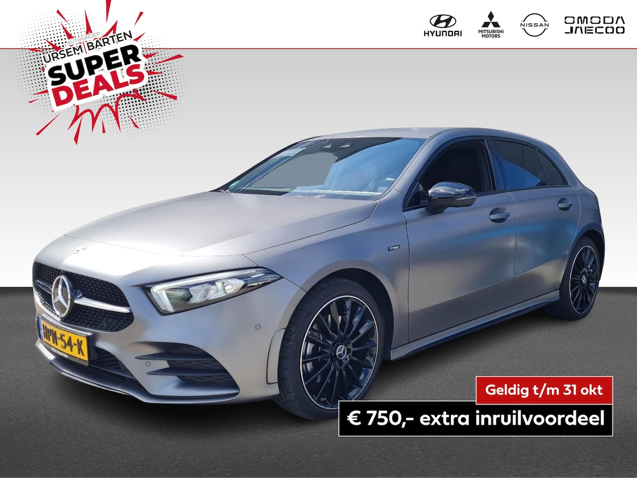 Mercedes-Benz A-klasse - 250 e Premium  | widescreen | 19"AMG velgen | sfeerverlichting | blind-spot | trekhaak | - AutoWereld.nl