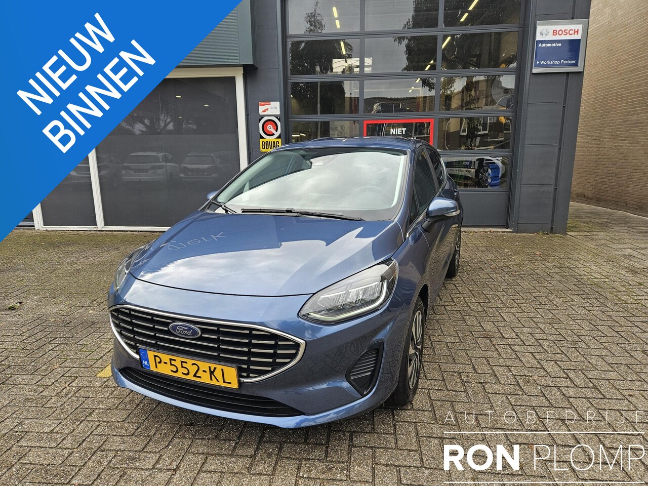 Ford Fiesta - 1.0 EcoBoost Hybrid Titanium / Airco clima/ Cruise / Navigatie/ Apple carplay/ PDC/ LED/ L - AutoWereld.nl
