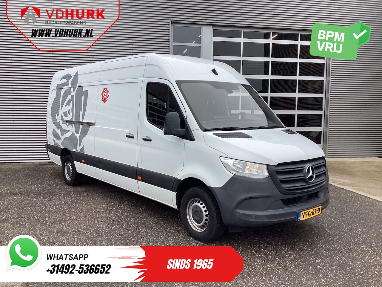 Mercedes-Benz Sprinter - 316 2.2 CDI L3H2 EXPORT NL Auto/ 270Gr. Deuren/ Carplay/ Camera/ Airco/ Gev.Stoel - AutoWereld.nl