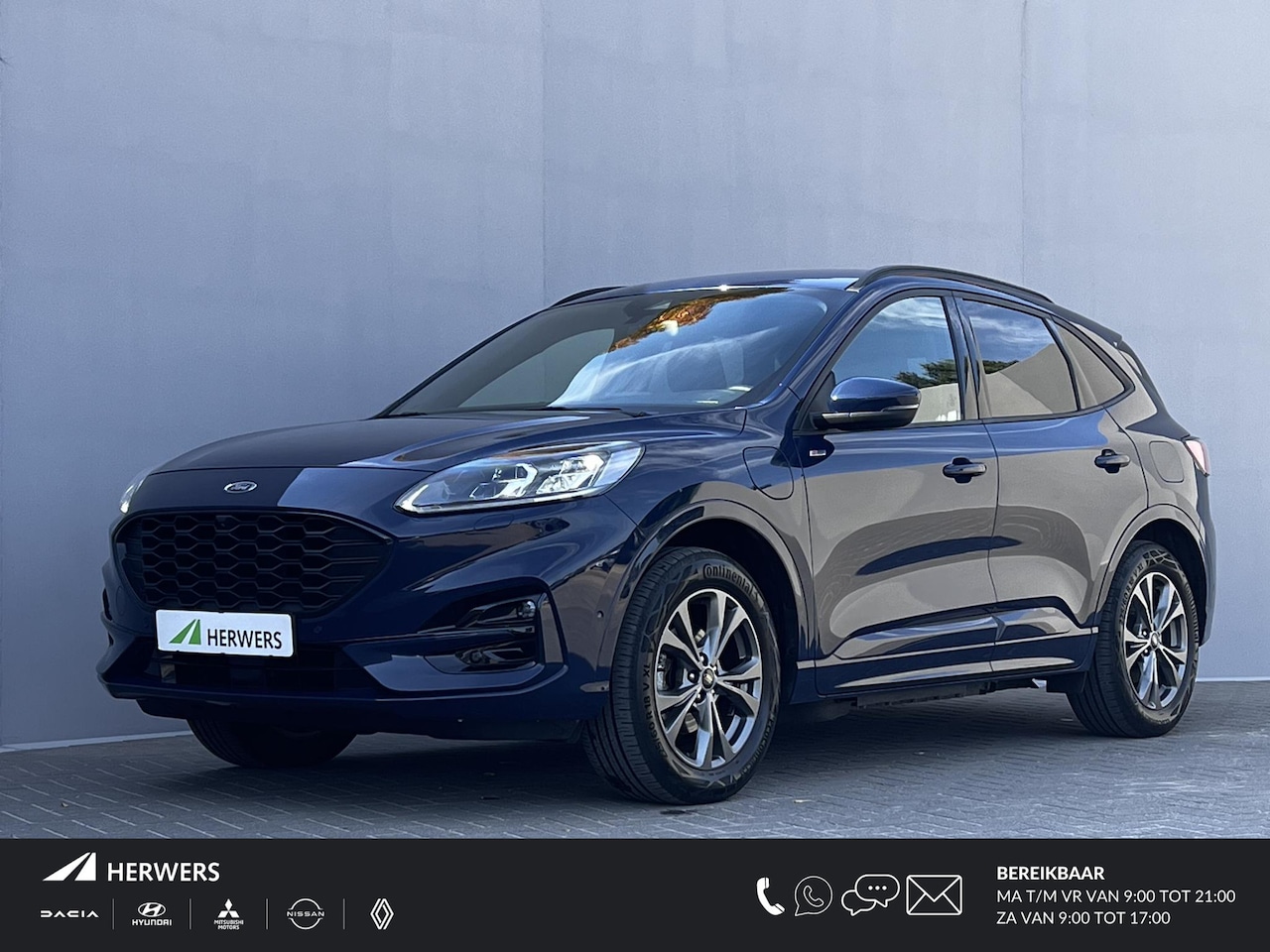 Ford Kuga - 2.5 PHEV ST-Line X Automaat / 1.500 kg  afneembare trekhaak / Stuur-, stoel-, achterbank- - AutoWereld.nl