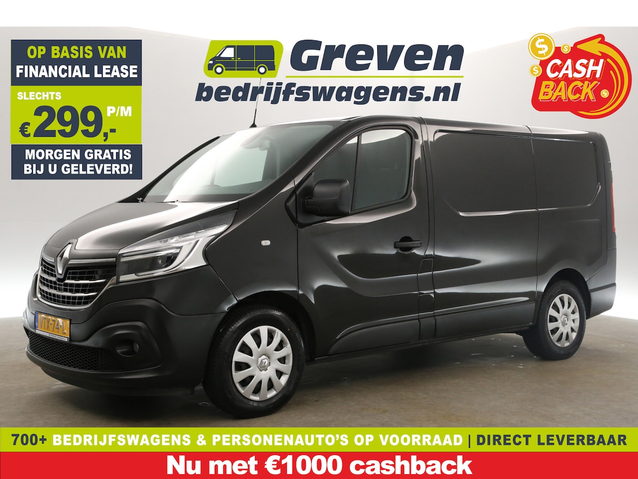 Renault Trafic - 2.0 dCi T29 L1H1 | 146PK | Automaat | FULL LED | Airco | Camera | 3-Zits | Parkeersens. - AutoWereld.nl