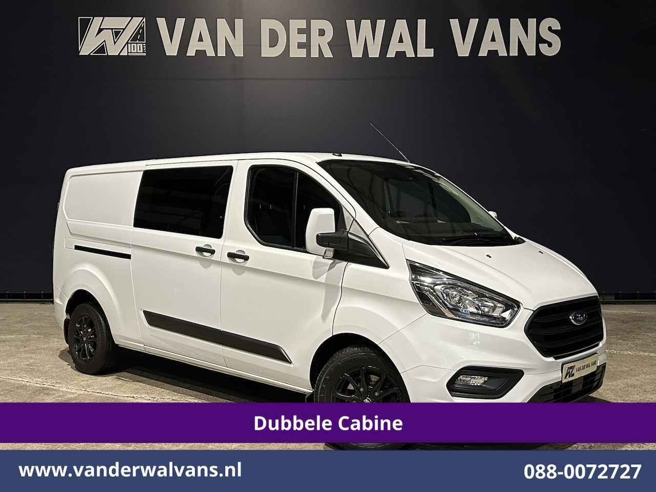 Ford Transit Custom - 2.0 TDCI 131pk Automaat L2H1 Dubbele Cabine Euro6 Airco | 6-Zits | Camera | Navigatie | Ap - AutoWereld.nl