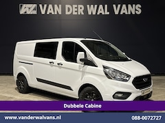 Ford Transit Custom - 2.0 TDCI 131pk Automaat L2H1 Dubbele Cabine Euro6 Airco | 6-Zits | Camera | Navigatie | Ap