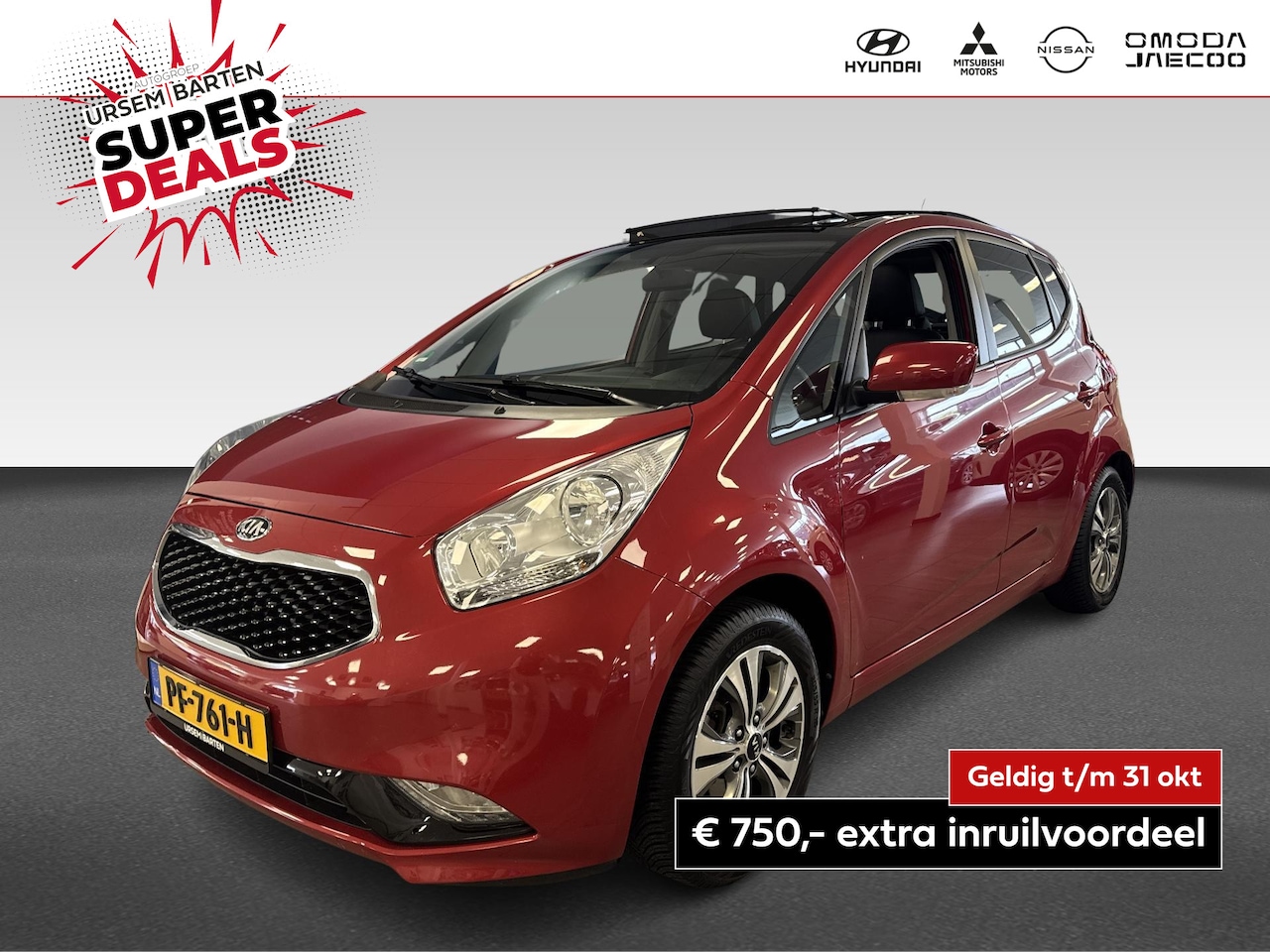 Kia Venga - 1.4 CVVT Summer Edition | navi | schuifdak | trekhaak | dealer onderhouden - AutoWereld.nl