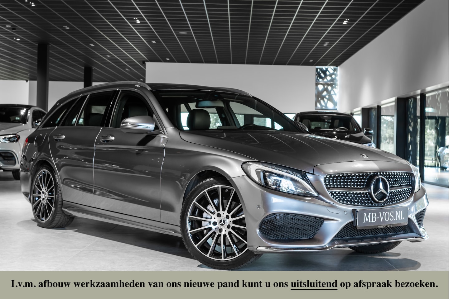Mercedes-Benz C-klasse Estate - 180 AMG Sport Edition Leder|Sfeerverlichting|Aut-kofferklep|LED|19"|New Service/APK - AutoWereld.nl