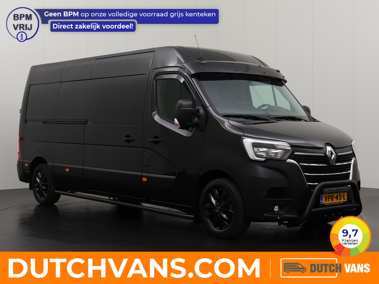 Renault Master - 2.3DCI 180PK L3H2 Dubbele Cabine Black Edition | Multimedia | Airco | Cruise | Inrichting - AutoWereld.nl