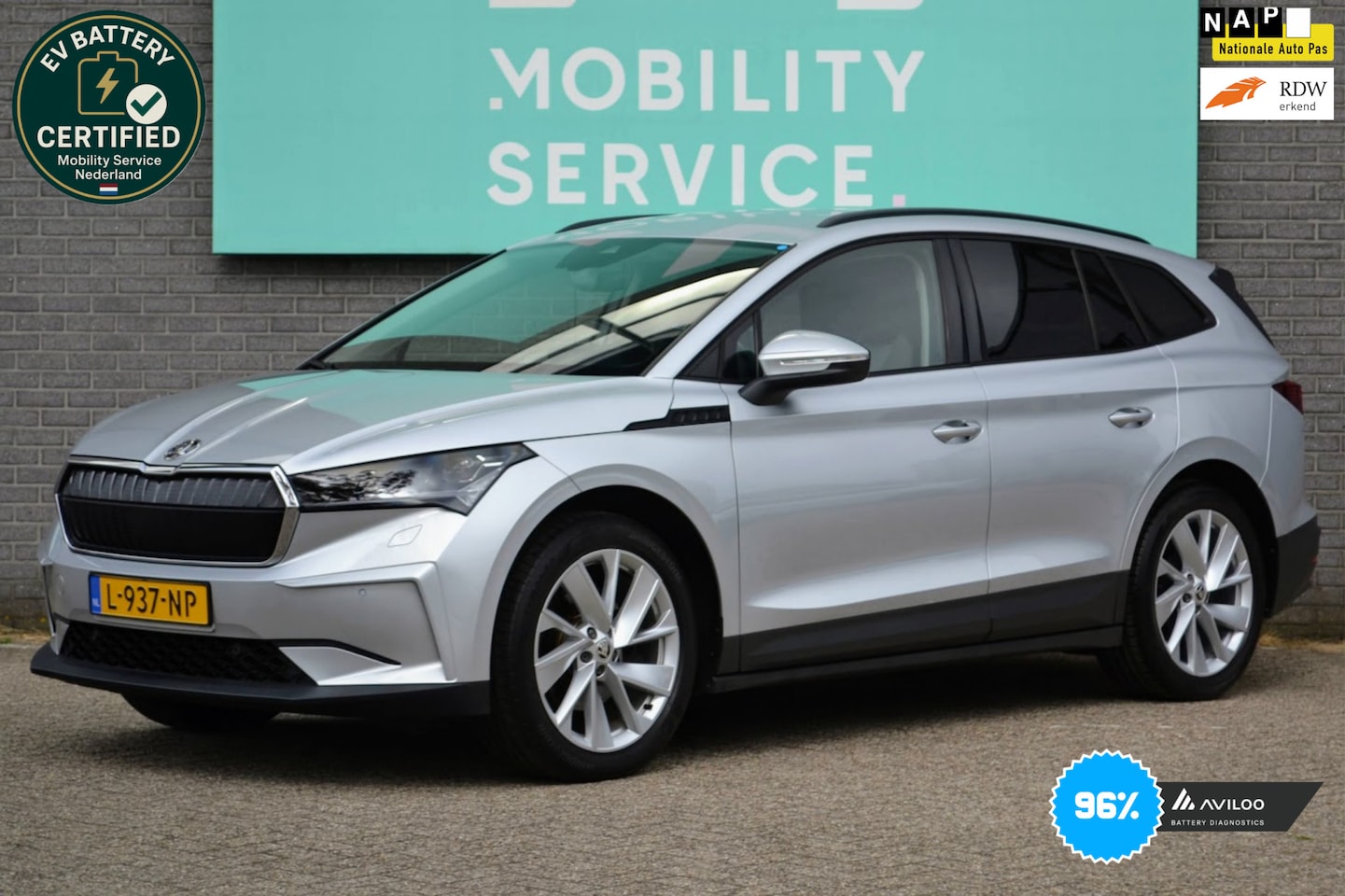 Skoda Enyaq iV - 60 First Edition SOH96% LED Cam ACC CarPlay - AutoWereld.nl