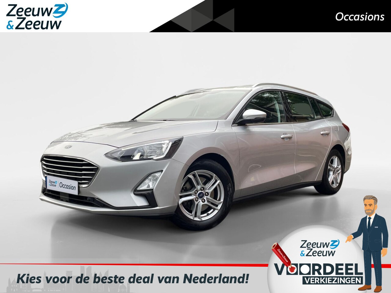 Ford Focus Wagon - 1.0 EcoBoost Hybrid Trend Edition Business | Camera | Navigatie | Cruise Control | Parkeer - AutoWereld.nl