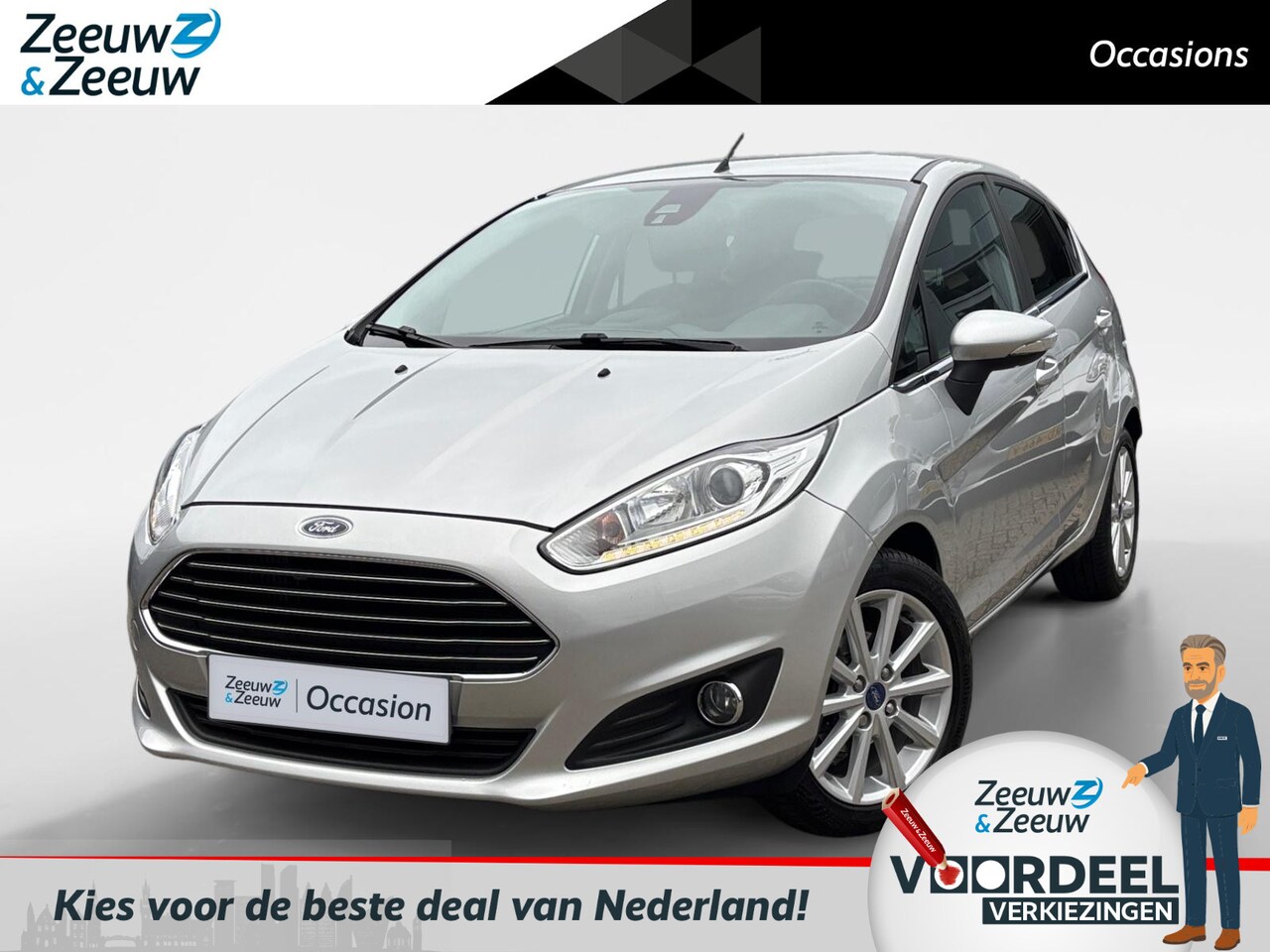Ford Fiesta - 1.0 EcoBoost Titanium | Achteruitrijcamera | Cruise Control | Stoel-en Voorruitverwarming - AutoWereld.nl
