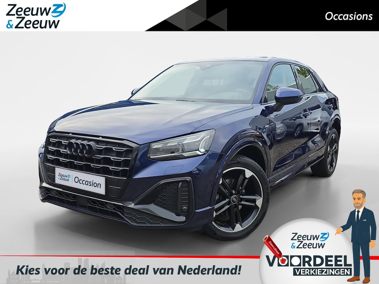 Audi Q2 - 35 TFSI S Edition | Panoramadak | Trekhaak afneembaar |  Optiek zwartpakket | Navigatie | - AutoWereld.nl