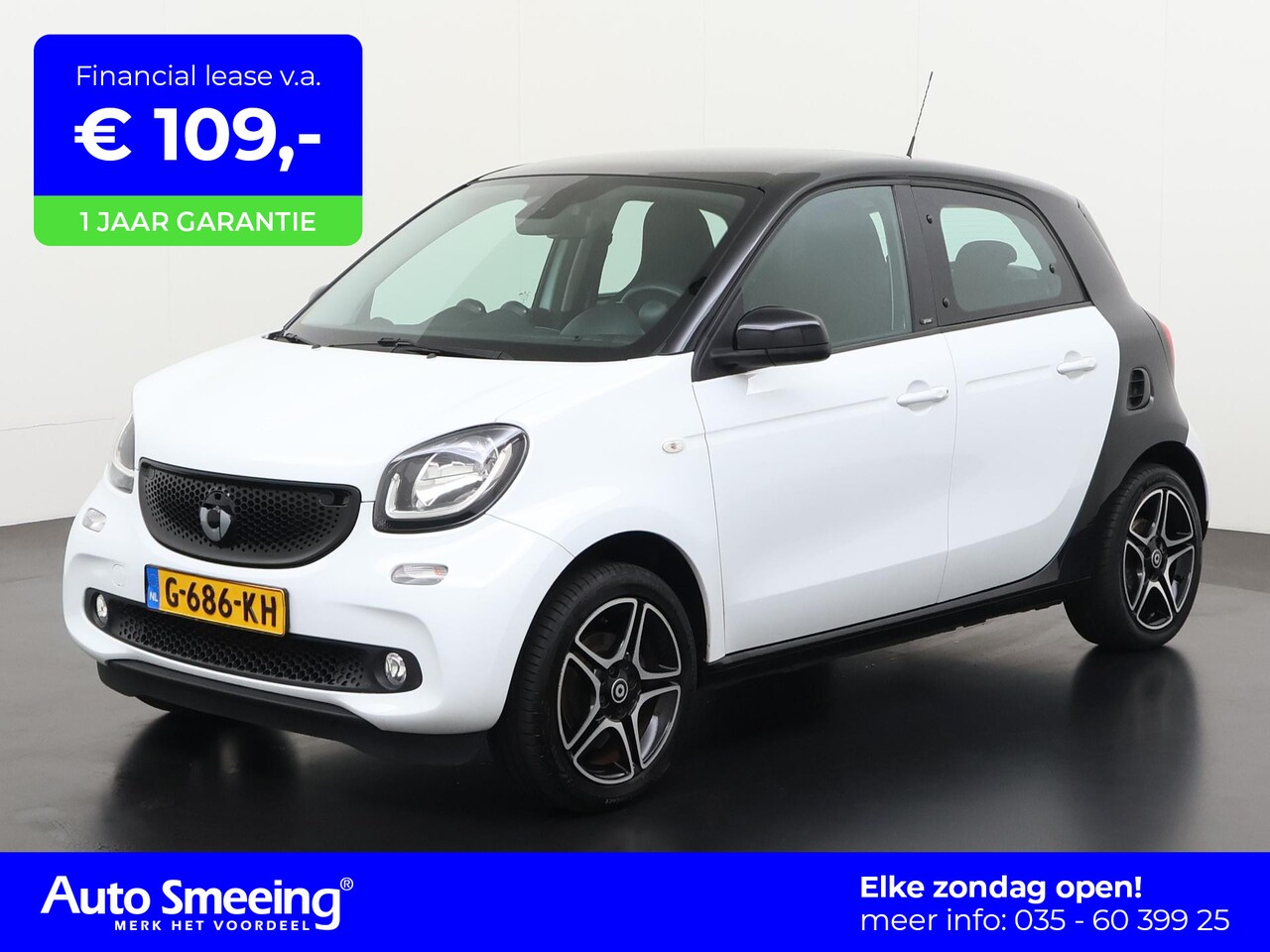 Smart Forfour - 1.0 Turbo Pure Automaat | 12 mnd Garantie | Zondag Open! - AutoWereld.nl