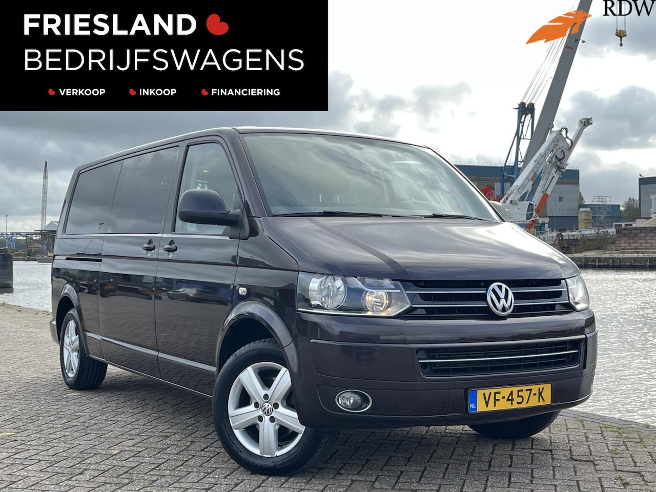 Volkswagen Transporter - 2.0 TDI Highline Dubbele Cabine Trekhaak/Leer/Cruise/Navi/PDC/Bluetooth - AutoWereld.nl