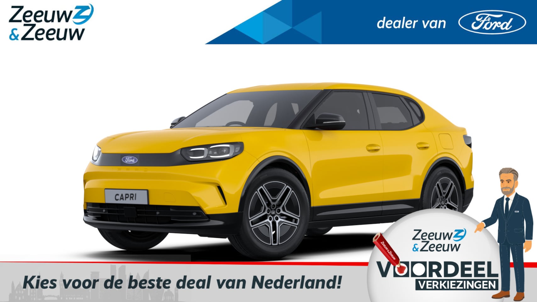 Ford Capri - Premium Standard Range RWD 52 kWh | Nieuw te bestellen | Prijs inclusief Ford Voordeel | F - AutoWereld.nl