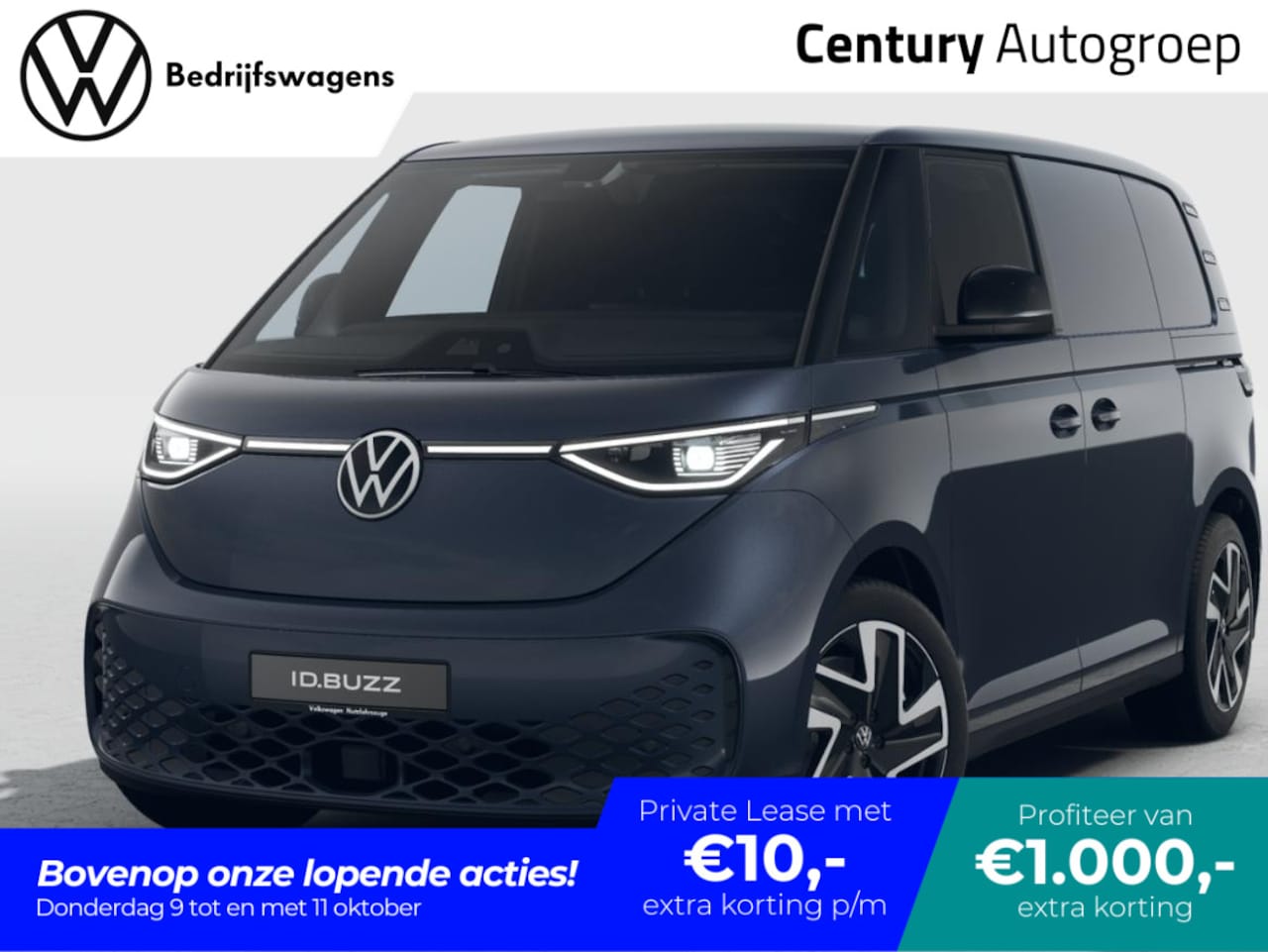 Volkswagen ID. Buzz Cargo - bedrijfswagens Bulli Edition Elektromotor 250 kW (340 pk) 2988 mm - AutoWereld.nl