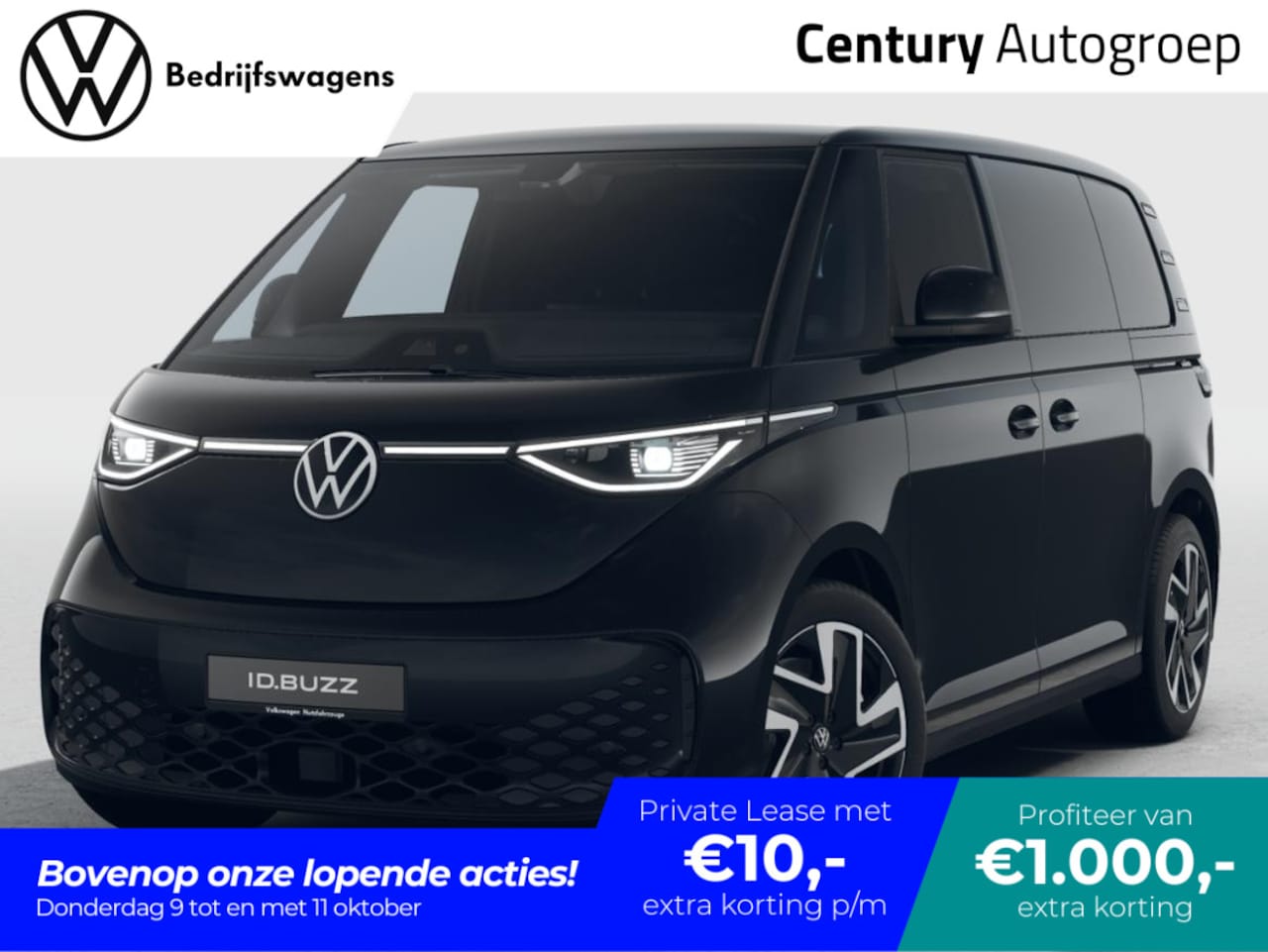 Volkswagen ID. Buzz Cargo - bedrijfswagens Bulli Edition Elektromotor 250 kW (340 pk) 2988 mm - AutoWereld.nl