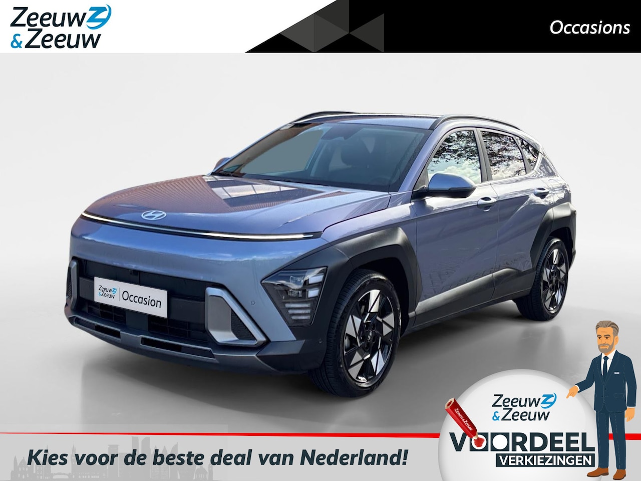 Hyundai Kona - 1.6 GDI HEV Premium | Full options | Leder | Stoelverwarming + Koeling - AutoWereld.nl