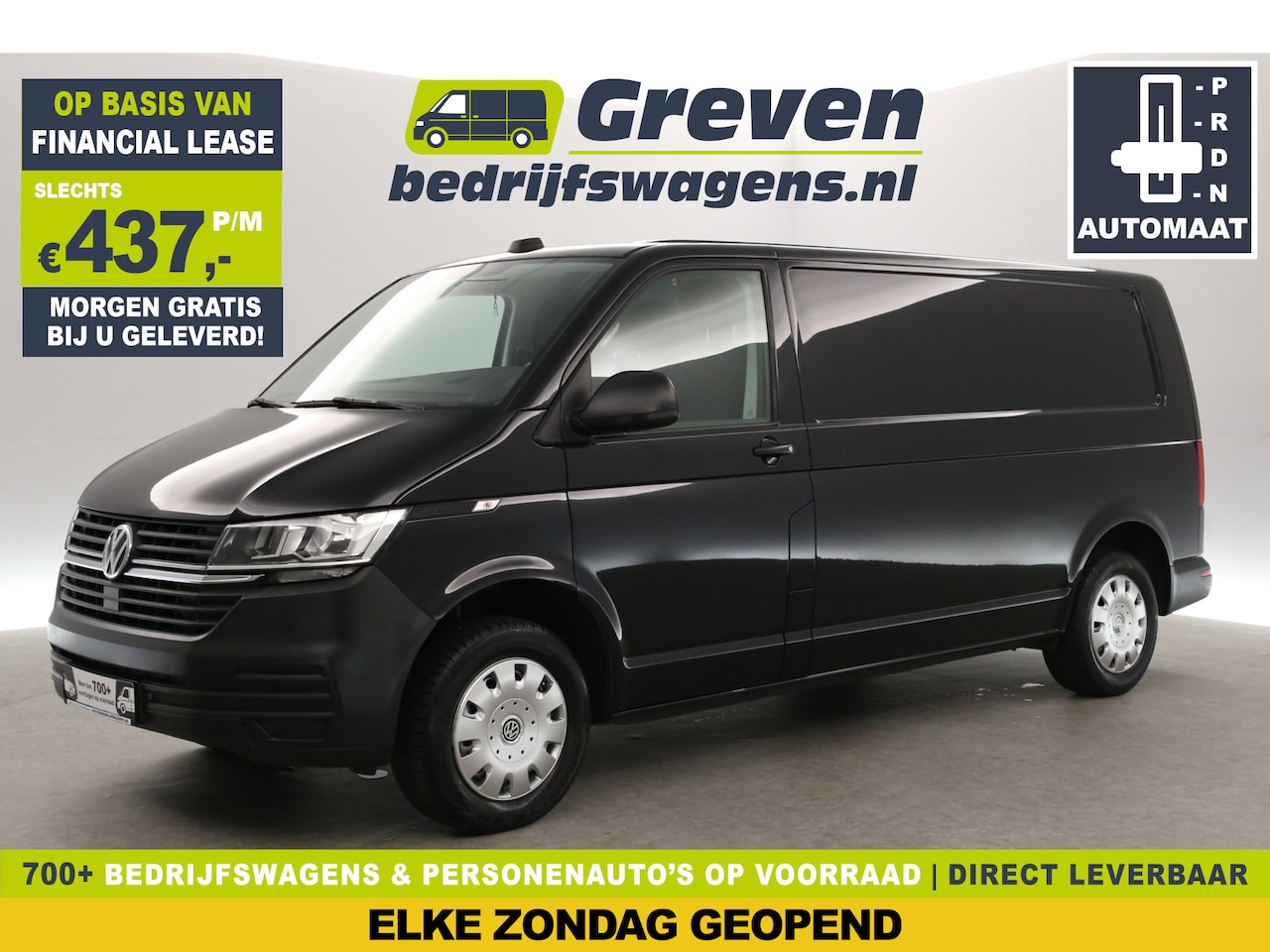 Volkswagen Transporter - 2.0 TDI L2H1 | 150PK | Automaat | Airco | 3-Zits | Adaptive Cruise | Carplay | Camera | Pa - AutoWereld.nl
