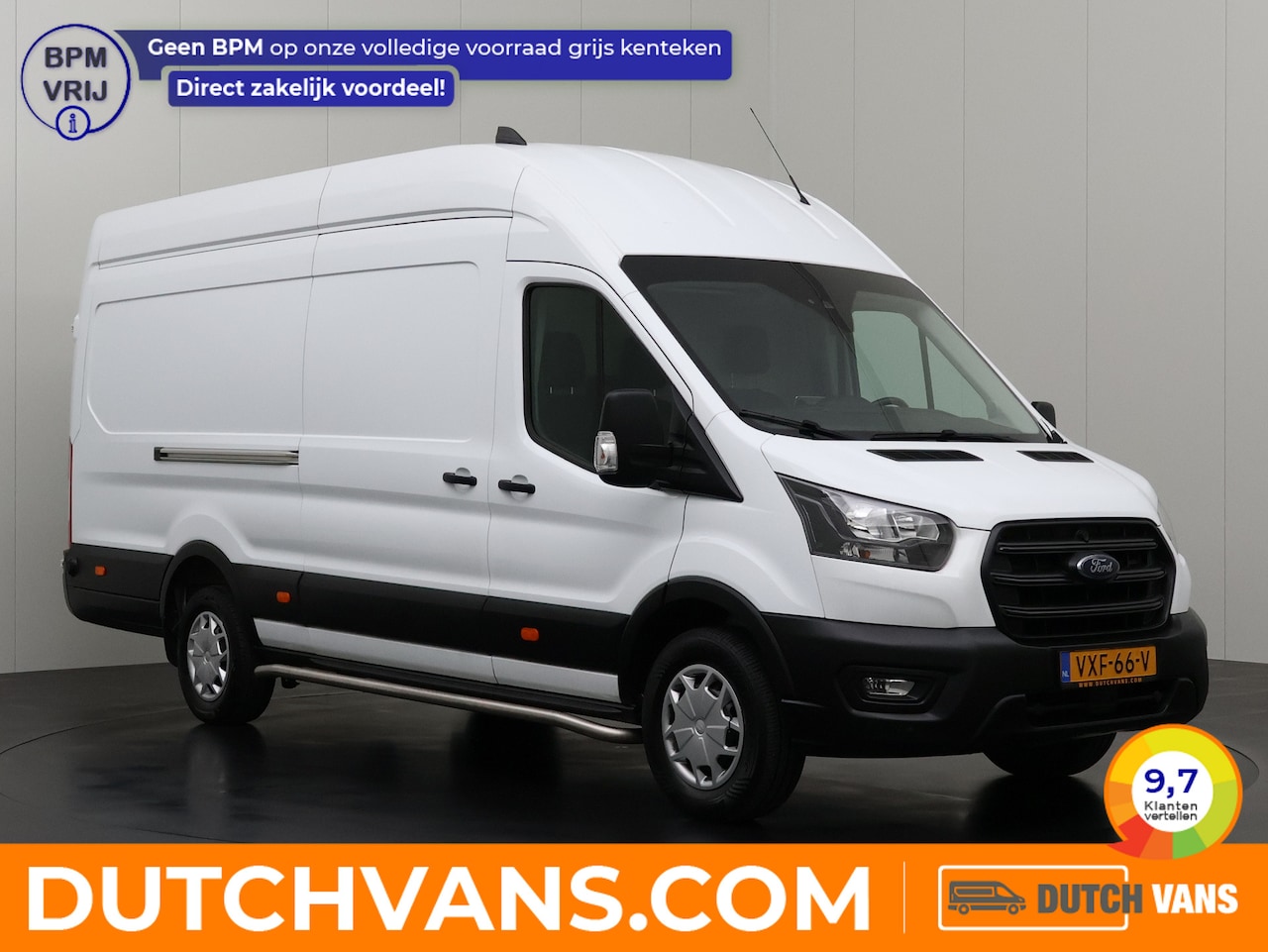 Ford Transit - 2.0TDCI L4H3 Jumbo RWD | Navigatie | Camera | Airco | Cruise | 3-Persoons - AutoWereld.nl