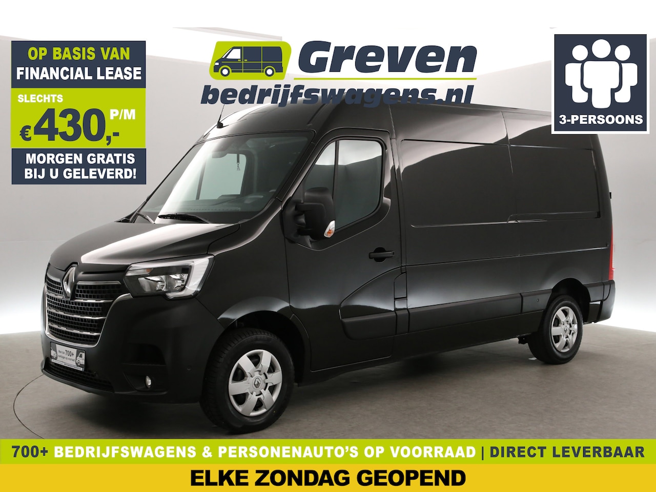 Renault Master - T35 2.3 dCi 135 L2H2 | Airco | Cruise | 3-Zits | Camera | Navigatie | Trekh. | Carplay | P - AutoWereld.nl