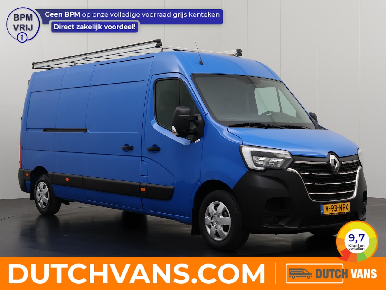 Renault Master - 2.3DCI 135PK L3H2 | Maxi | Kastinrichting | Imperiaal | Navigatie | Camera | 3-Persoons | - AutoWereld.nl