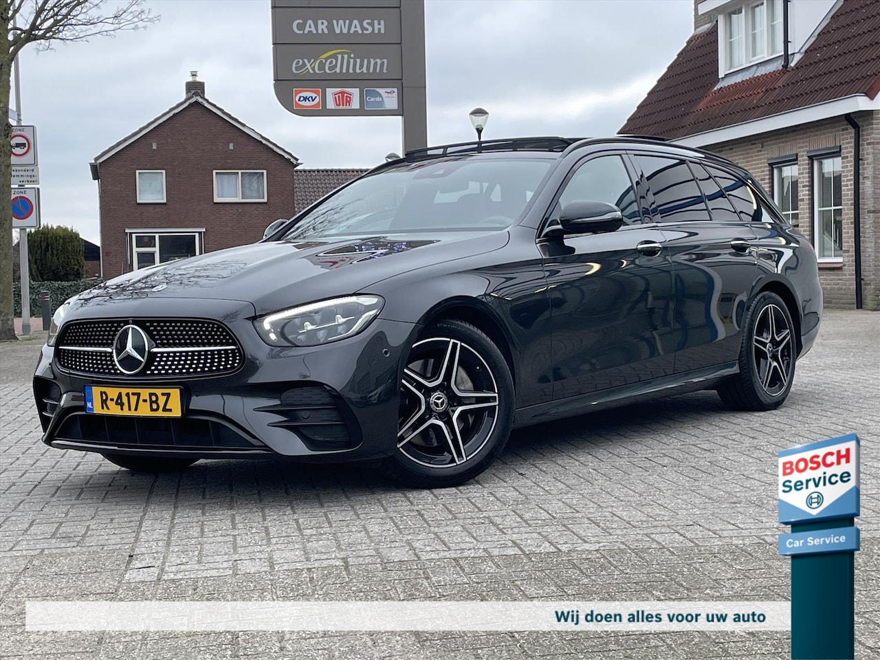 Mercedes-Benz E-klasse Estate - 200 AMG Line 1e Eigenaar / Pano / Org NL / Burmester / 360° Camera / Keyless / Leder / Sfe - AutoWereld.nl