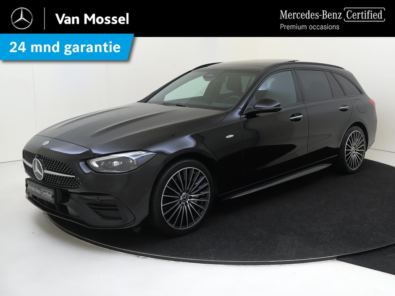 Mercedes-Benz C-klasse Estate - 300 e Business Solution AMG / Premium Plus/ Panoramadak/ 19 inch/ Night/ Burmester/ Stoelv - AutoWereld.nl