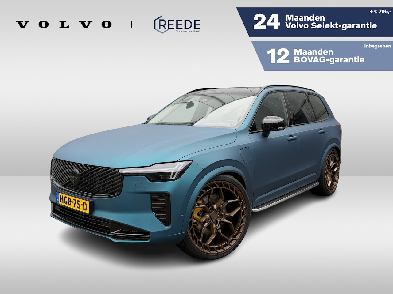 Volvo XC90 - 2.0 T8 Plug-in hybrid AWD Ultra Dark Bowers & Wilkins Audio | Luchtvering | Massage | Heic - AutoWereld.nl