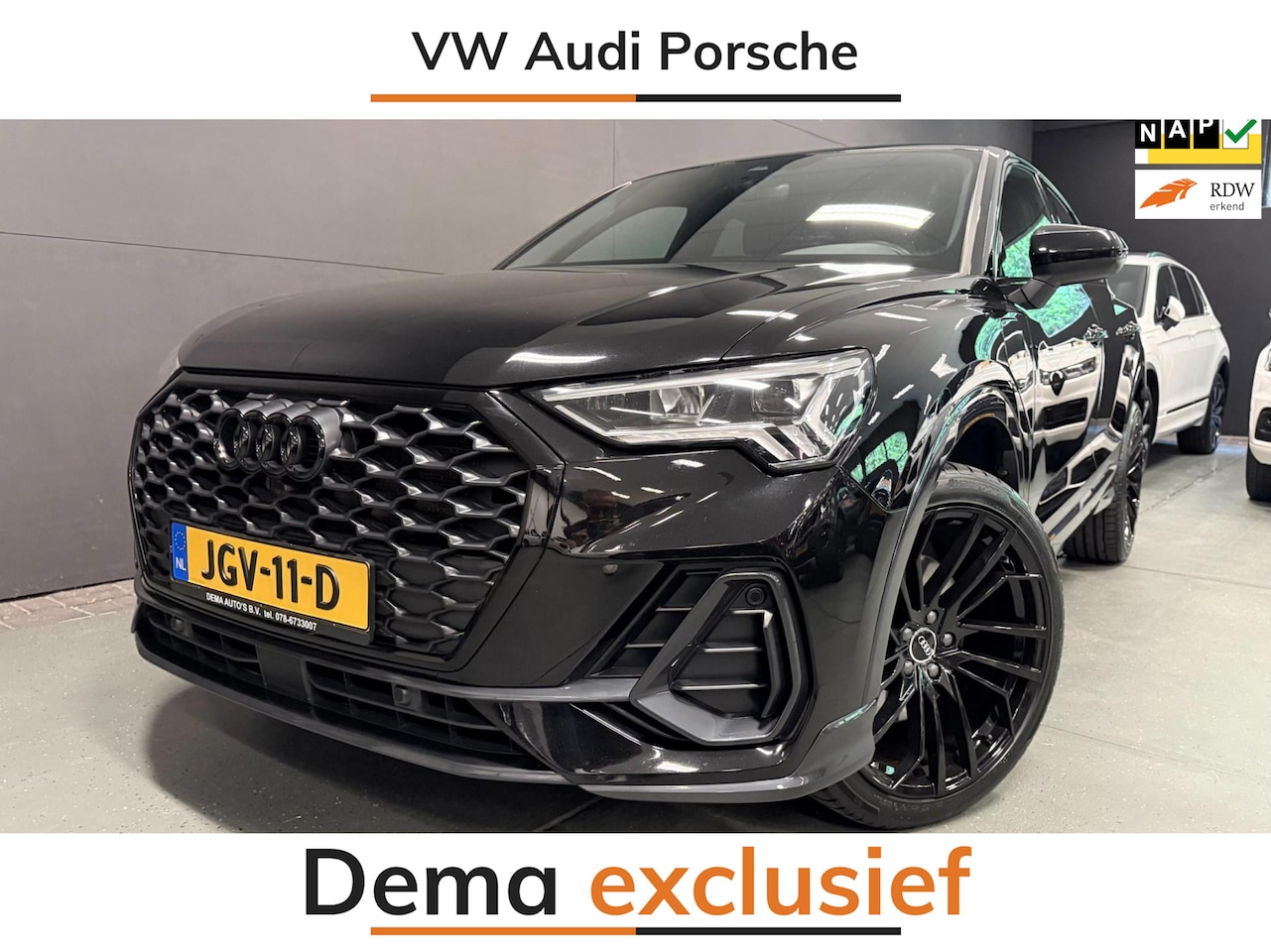 Audi Q3 Sportback - 45 TFSI e 2 X S-LINE BLACK-LINE 20'' NAVI/DAB/CARPLAY/CAM/CRUISE/LED/ECC/PDC/// - AutoWereld.nl