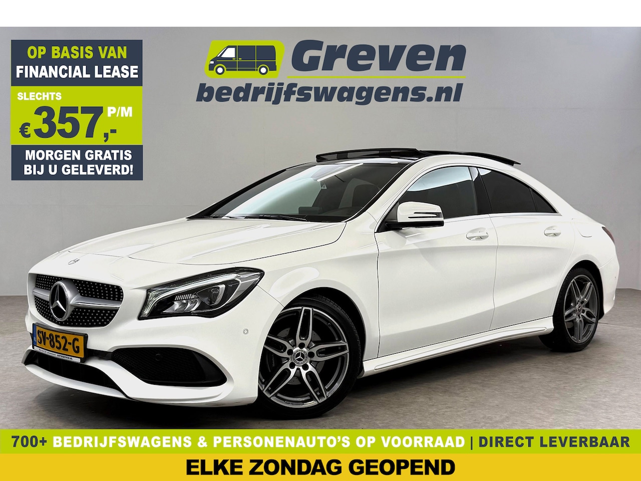 Mercedes-Benz CLA-Klasse - 180 AMG | Pano | LED | Camera | Cruise | Navi | Parkeersens. | NAP - AutoWereld.nl