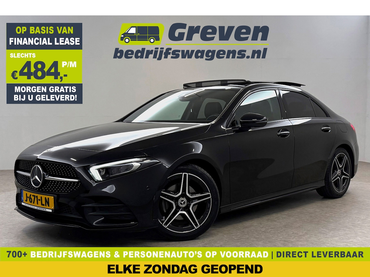 Mercedes-Benz A-klasse - 200 AMG | Pano | Sfeerverl. | Virtual | Burmester | Camera | Memory | Dodehoek | NAP - AutoWereld.nl