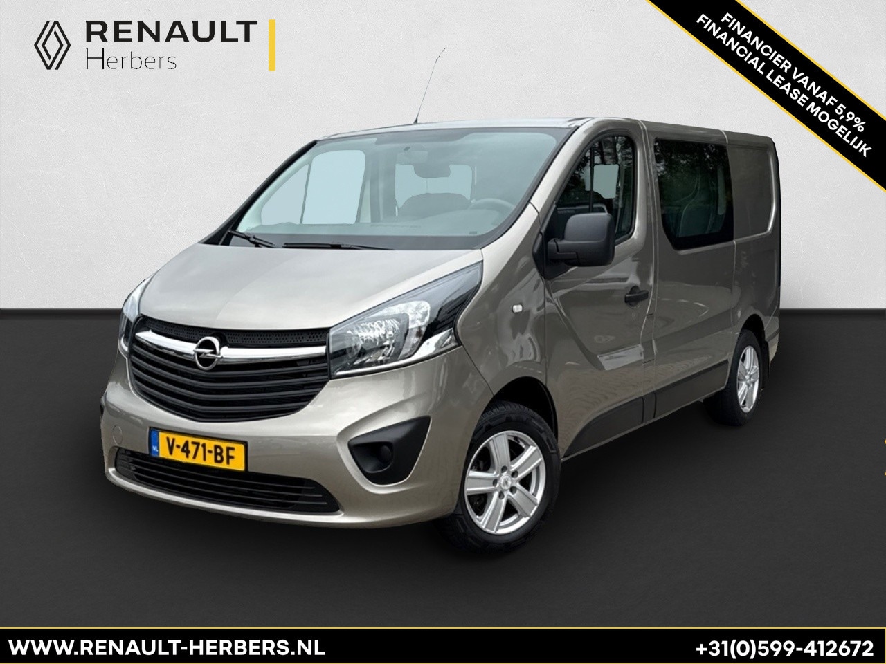Opel Vivaro - 1.6 CDTI L1H1 DC Sport EcoFlex DUBBELE CABINE / TREKHAAK / ACHTERKLEP / AIRCO / BLUETOOTH - AutoWereld.nl