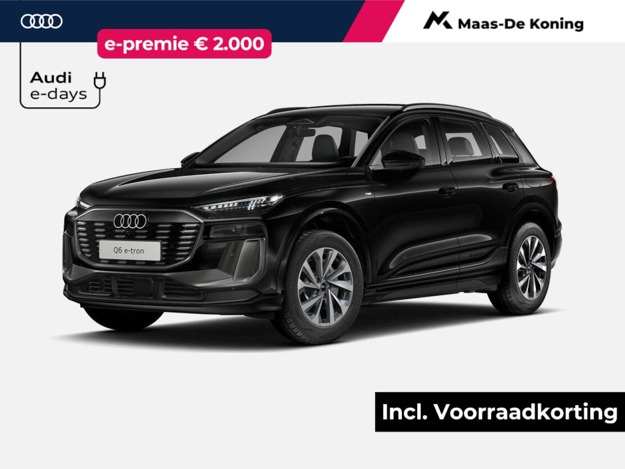 Audi Q6 e-tron - Advanced edition 252 PK · Trekhaak, mechanisch draaibaar · Sportstoel zwart leder-kunstl. - AutoWereld.nl