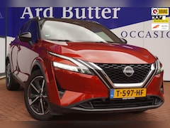 Nissan Qashqai - 1.3 MHEV Tekna+Led+Leder+pano-dak+camera+wifi+stuur&stoel-verw+19"lmvapple-care-play = ORI
