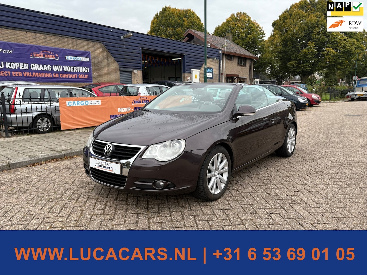 Volkswagen Eos - 2.0 T-FSI AUTOMAAT! 2X SLEUTEL + BOEKJES! - AutoWereld.nl