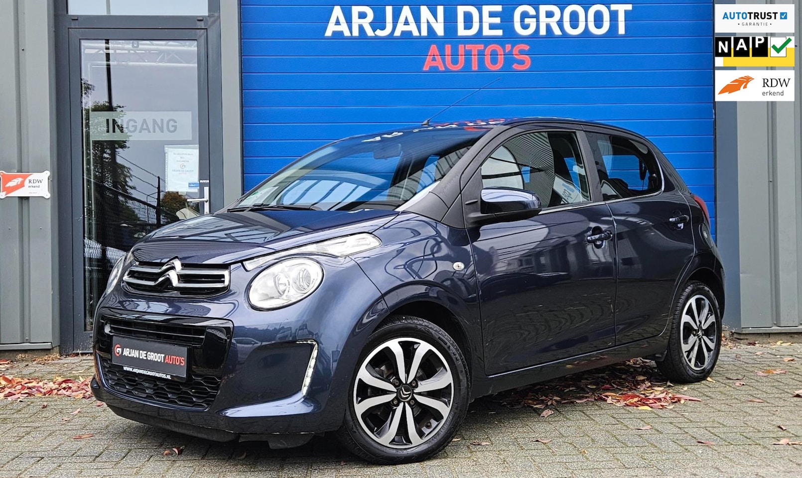 Citroën C1 - 1.0 VTi AUTOMAAT 5Drs Airco Electr pakket LM velgen LED - AutoWereld.nl