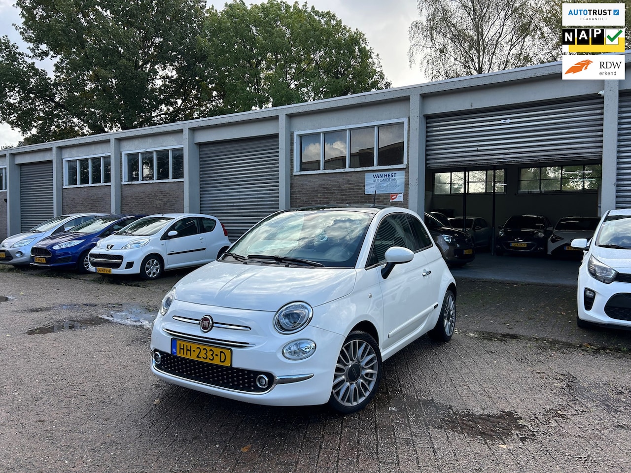 Fiat 500 - 0.9 TwinAir Turbo Lounge Airco, Bluetooth,Navi, Panorama dak NAP!! 2e eigenaar! - AutoWereld.nl