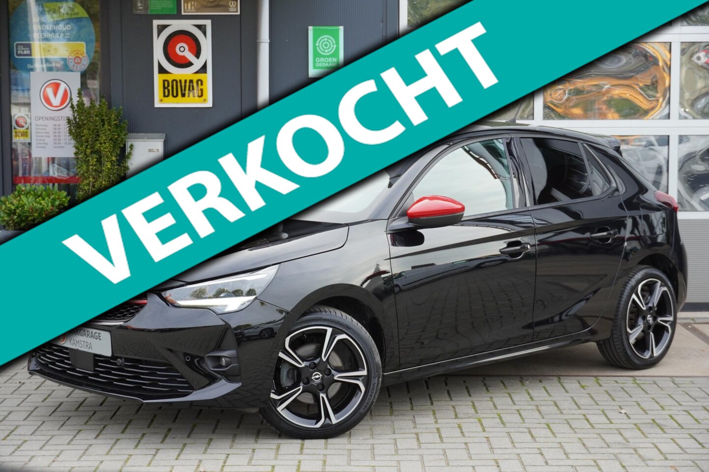 Opel Corsa - 1.2 GS Line NAP 5-drs Automaat/Rood leder/Cam/Nav - AutoWereld.nl