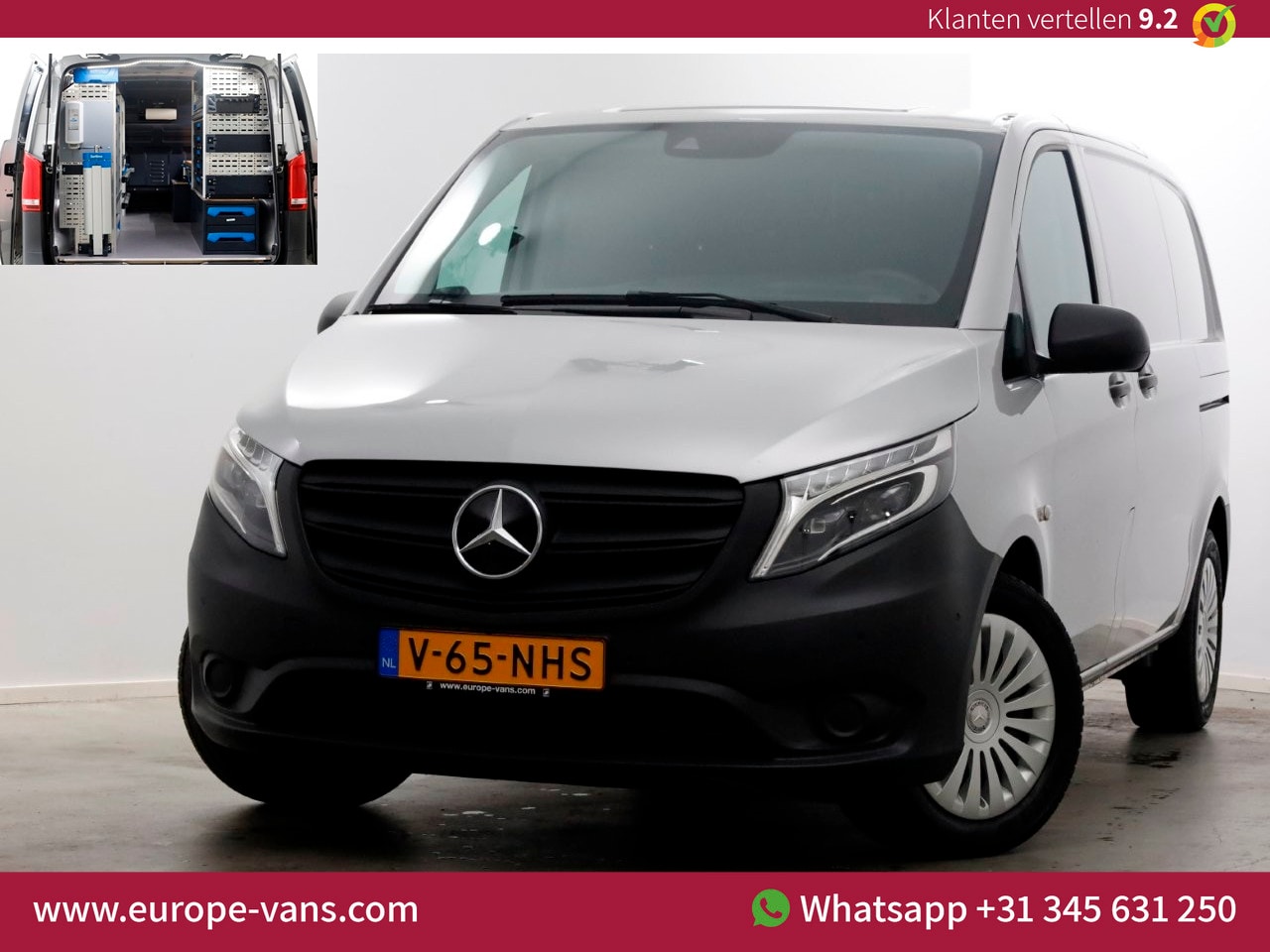 Mercedes-Benz Vito - 114 CDI 136pk Compact 9G Automaat 2x Schuifdeur/LED/Camera/Inrichting 07-2022 - AutoWereld.nl
