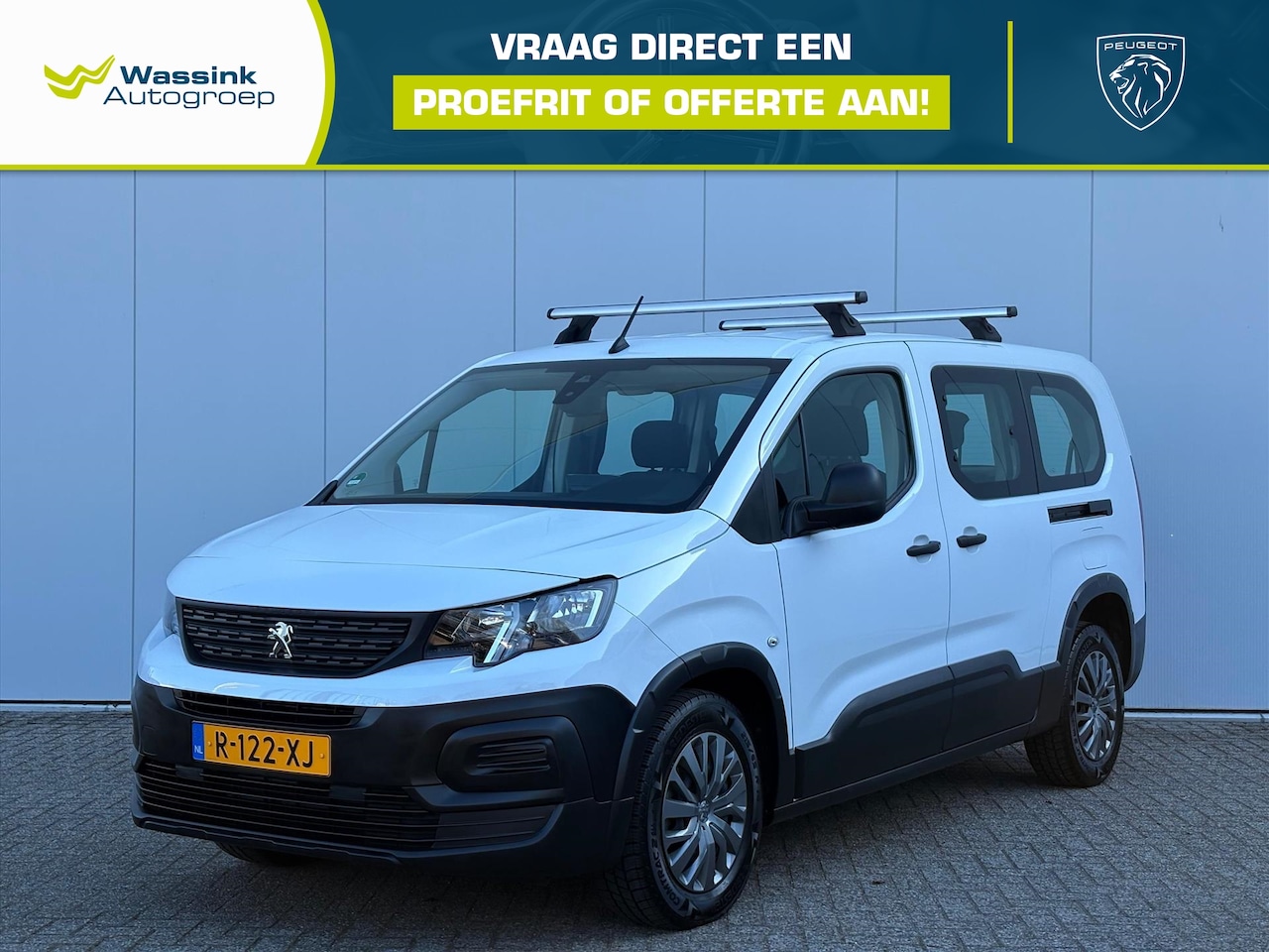 Peugeot Rifter Long - 1.2 110pk 7-zitter Active | Cruise Control | CarPlay | Sensoren | - AutoWereld.nl