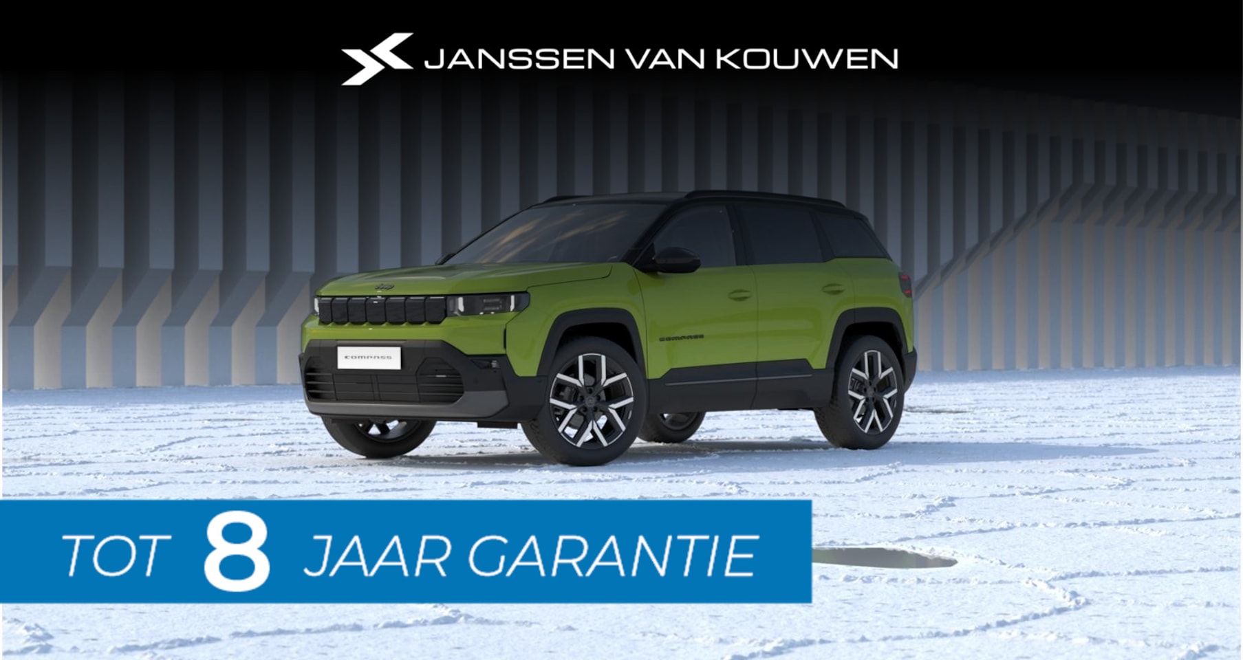 Jeep Compass - First Edition 74 kWh Nu te bestellen - Janssen van Kouwen - AutoWereld.nl